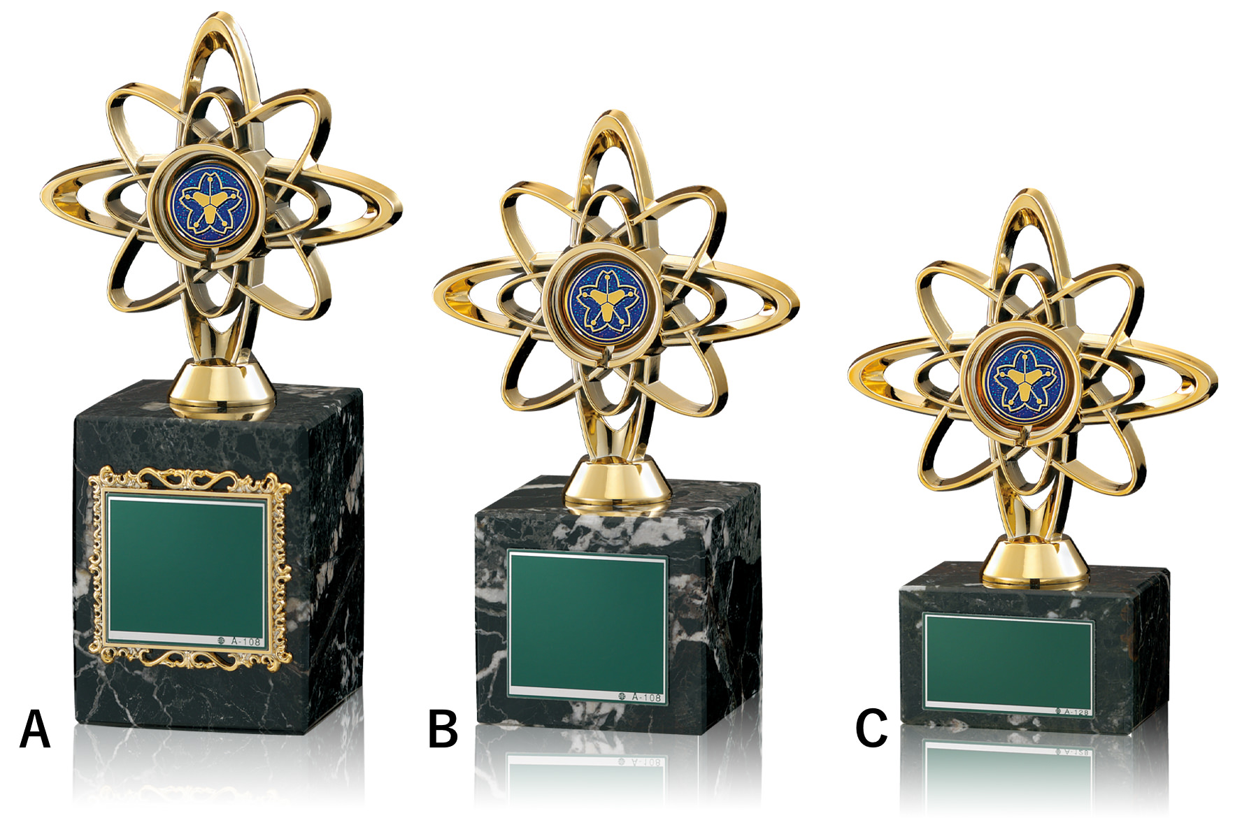 JW-RB-6082-firefighting　消防用大理石のブロンズトロフィー