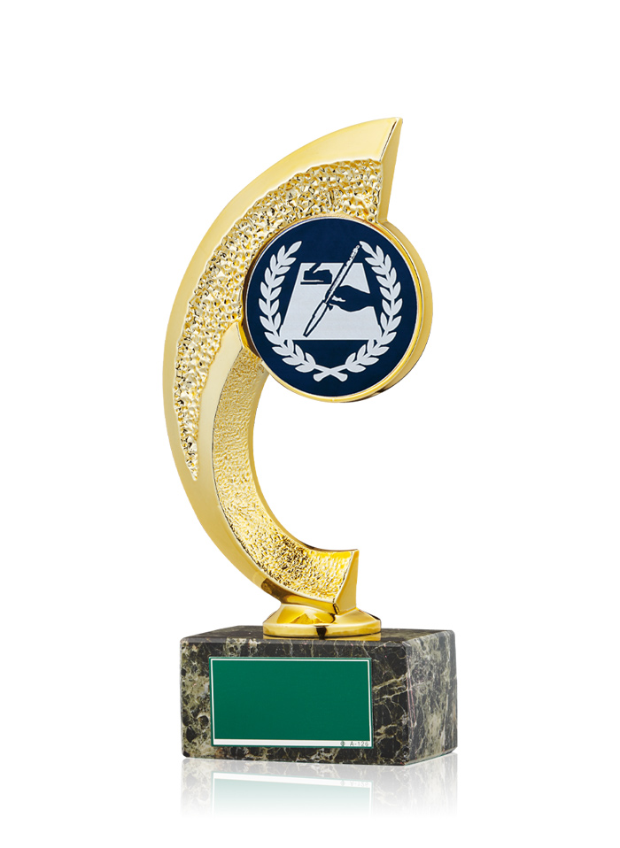 JW-RB-6094-calligraphy　大理石の台座が落ち着きのある雰囲気を放つ書道・絵画のコンクール表彰トロフィー