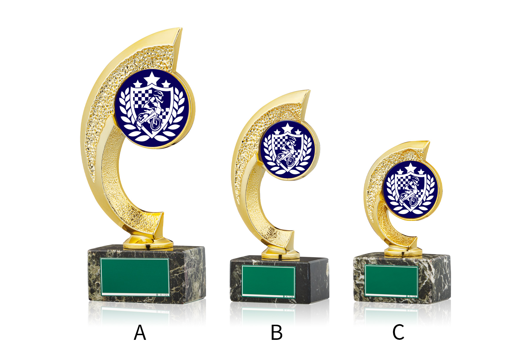 かわいいデザインのキッズバイクトロフィー　JW-RB-6094-kidsbike