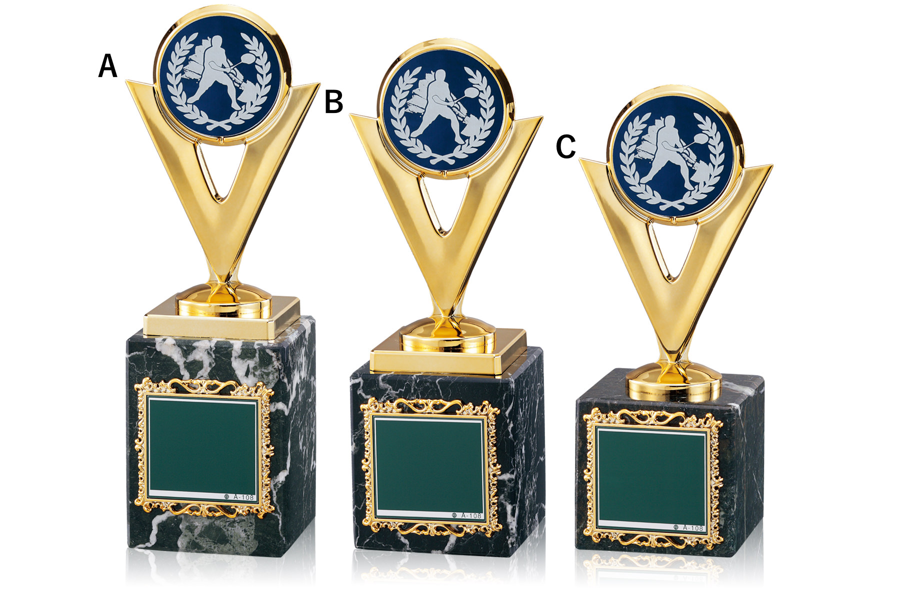 高級感漂うバドミントンブロンズトロフィー JW-RB-6099-badminton