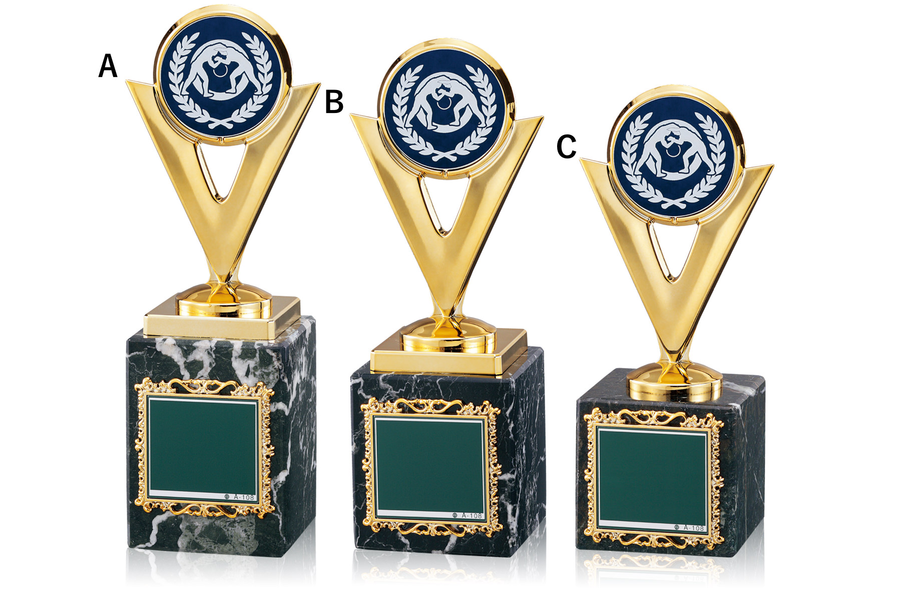 高級感漂うレスリング専用ブロンズトロフィー JW-RB-6099-wrestling