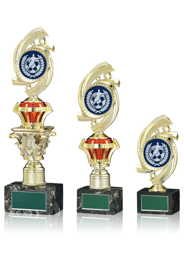 コンパクトサイズのサッカートロフィー　JW-RB-6334-soccer