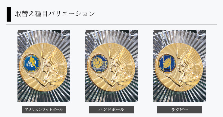 アクリル表彰楯の取替えマークの一覧紹介 JW-RS-6083-ball-other