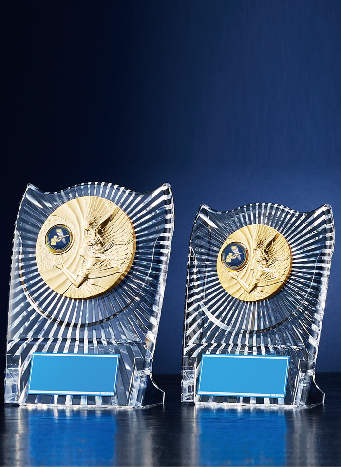 女神が射撃マークを掲げる表彰楯 JW-RS-6083-shooting