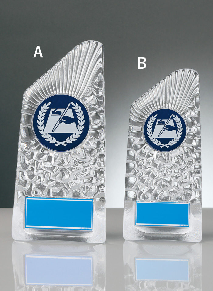 JW-RS-6088-calligraphy 書道・絵画用の種目取替えが可能なガラス製表彰楯