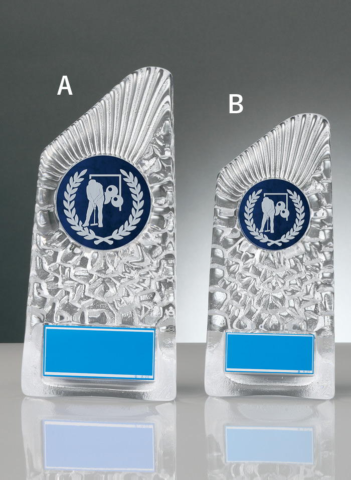 ゲートボール用ガラス楯 JW-RS-6088-gateball