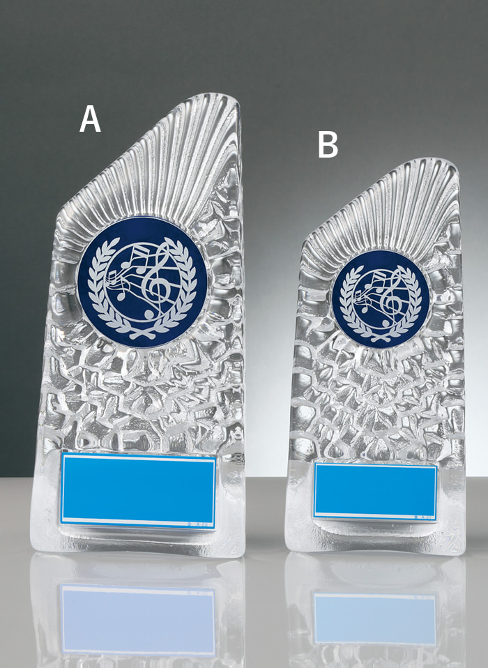 JW-RS-6088-piano ピアノ・エレクトーン専用の種目取替えが可能なガラス製表彰楯