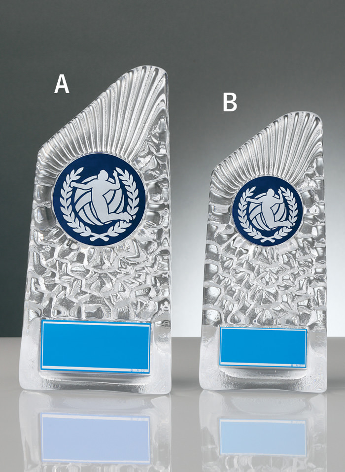 バレーボール用ガラス楯 JW-RS-6088-volleyball