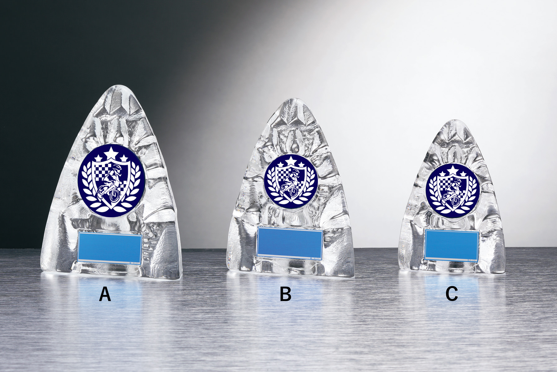 低価格なガラス製キッズバイク表彰楯　JW-RS-6090-kidsbike