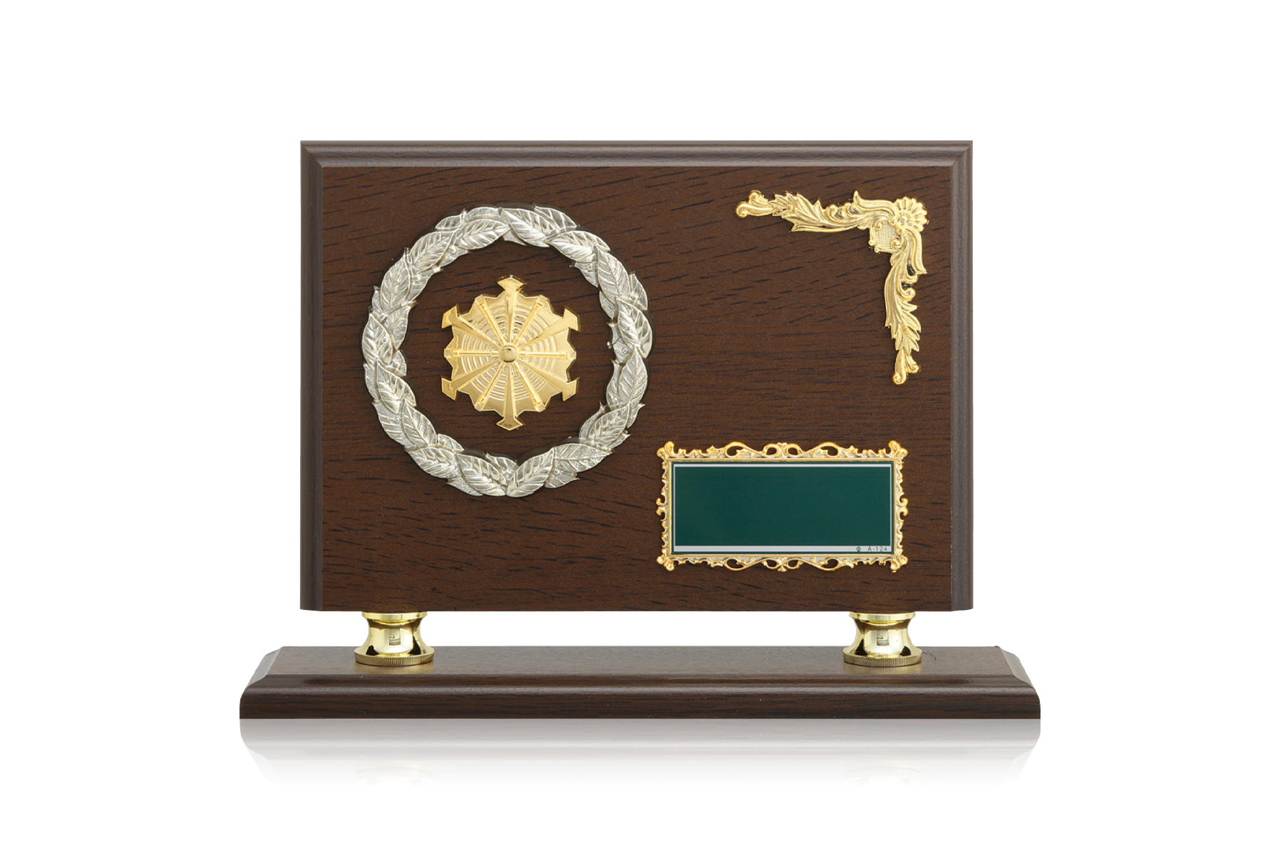 消防用のスタンド付表彰楯　JW-RS-6128-firefighting