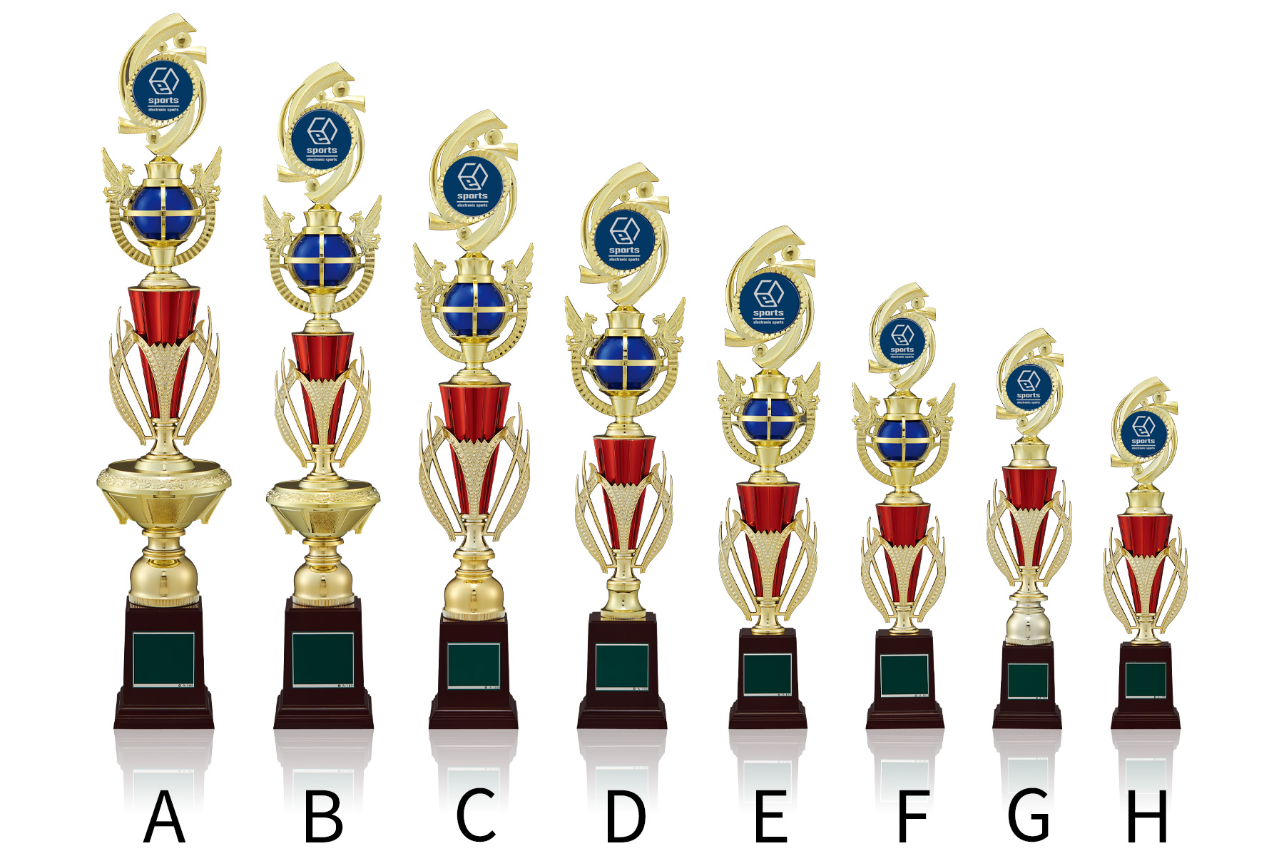 eスポーツ大会専用のスタンダードトロフィー　JW-RT-3123-esport