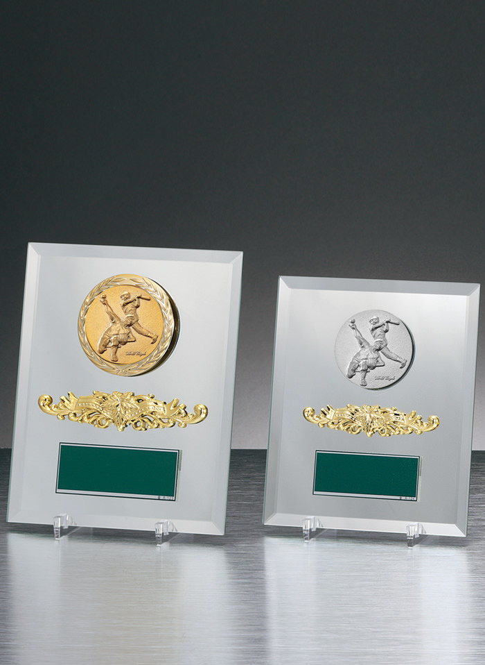 野球・少年野球のスタイリッシュミラー楯 JW-S-6019-baseball