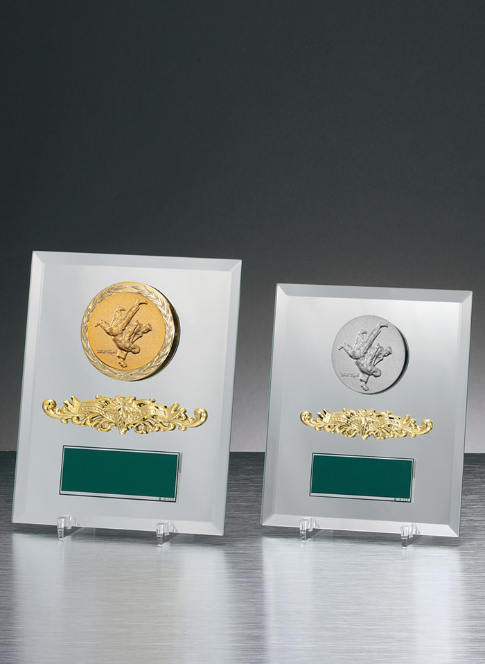 柔道デザインが選べるおしゃれなミラー楯 JW-S-6019-judo