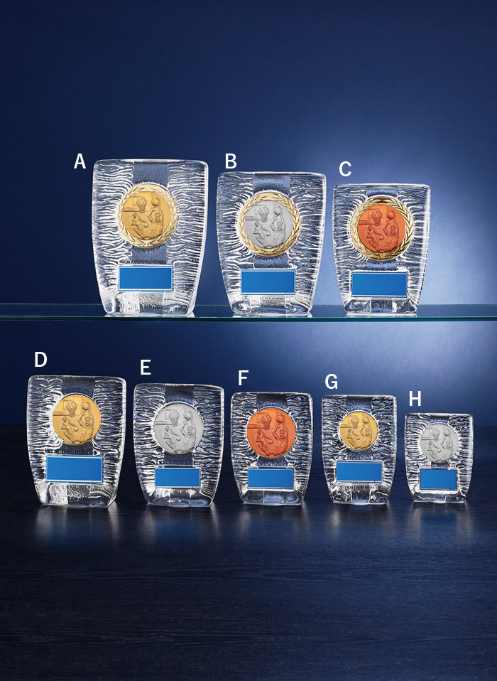 卒業・卒団記念に人気のバスケットボールガラス楯 JW-S-6020-basketball