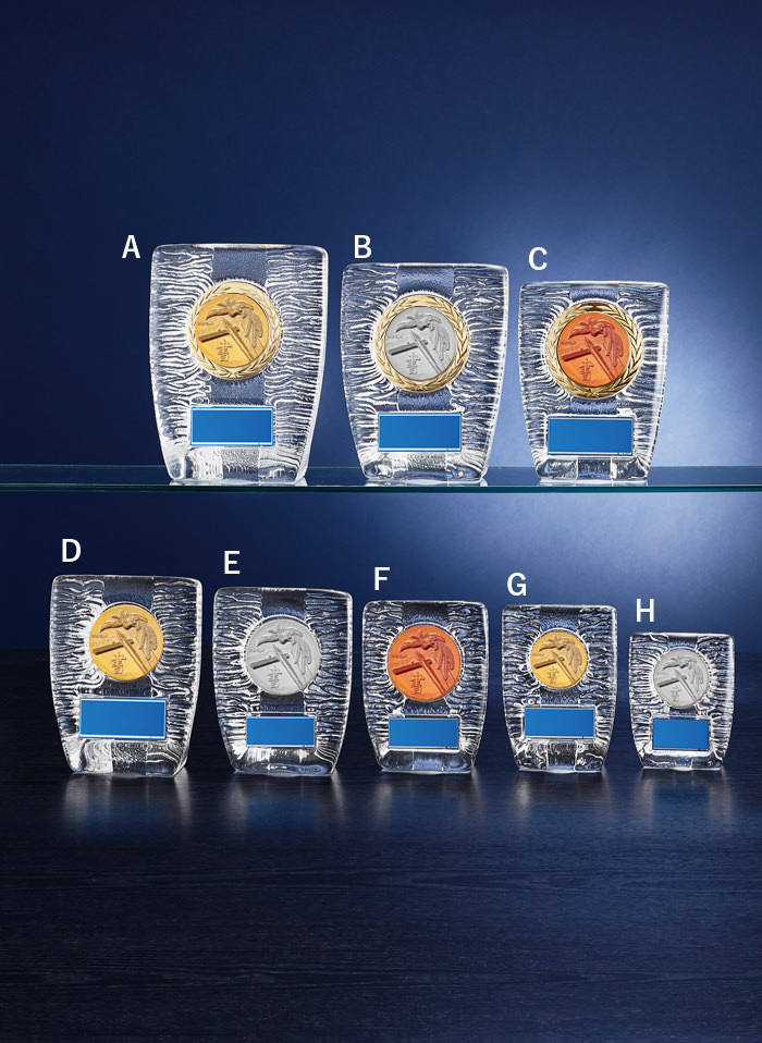 書道・習字用のガラス製記念表彰楯 JW-S-6020-calligraphy