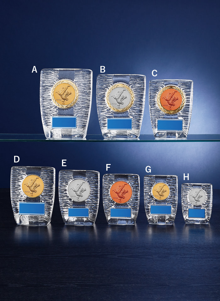 柔道大会や卒業・卒団に人気のガラス製記念楯 JW-S-6020-judo