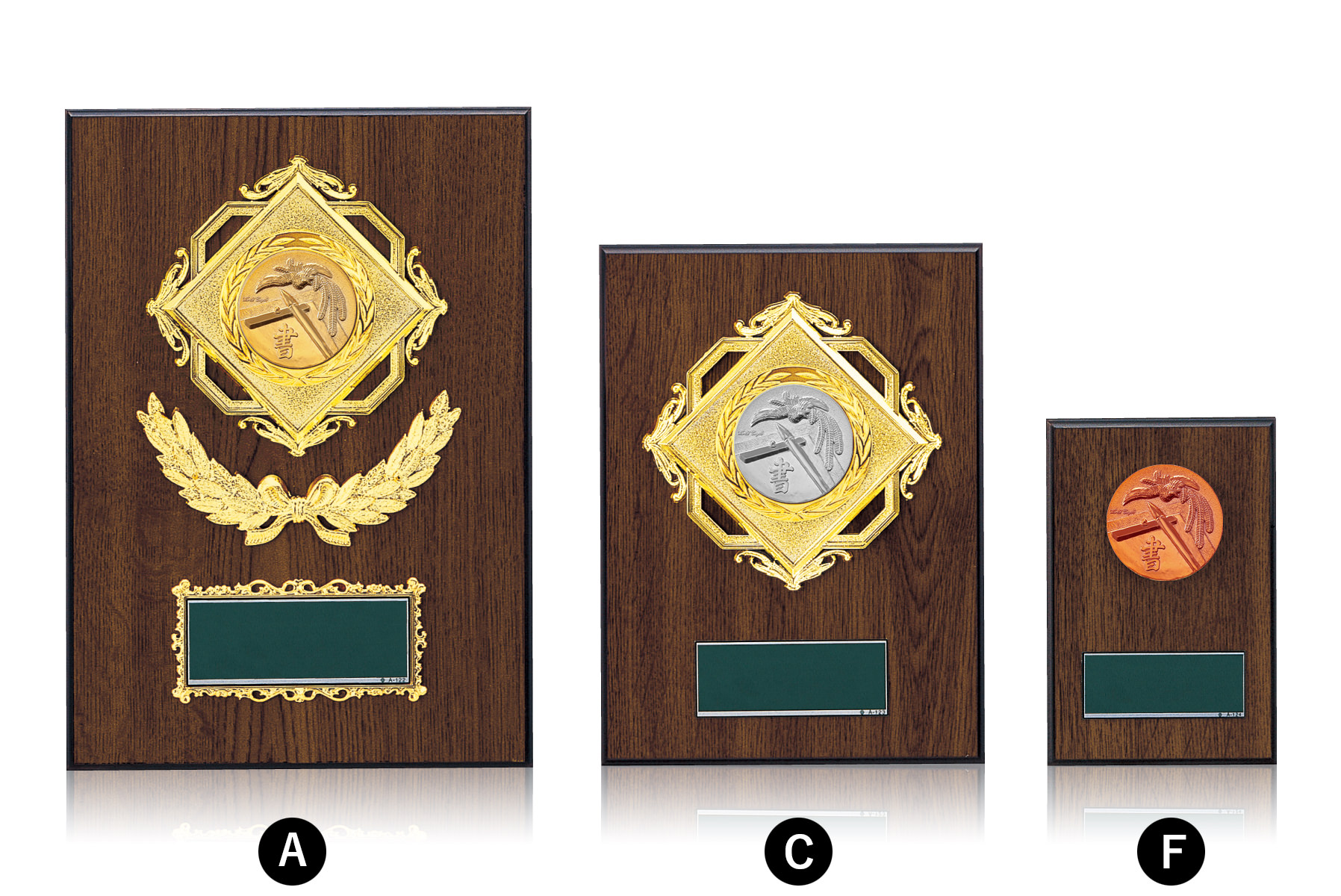 書道・絵画コンクール用におすすめの木製表彰楯　JW-S-6052-calligraphy