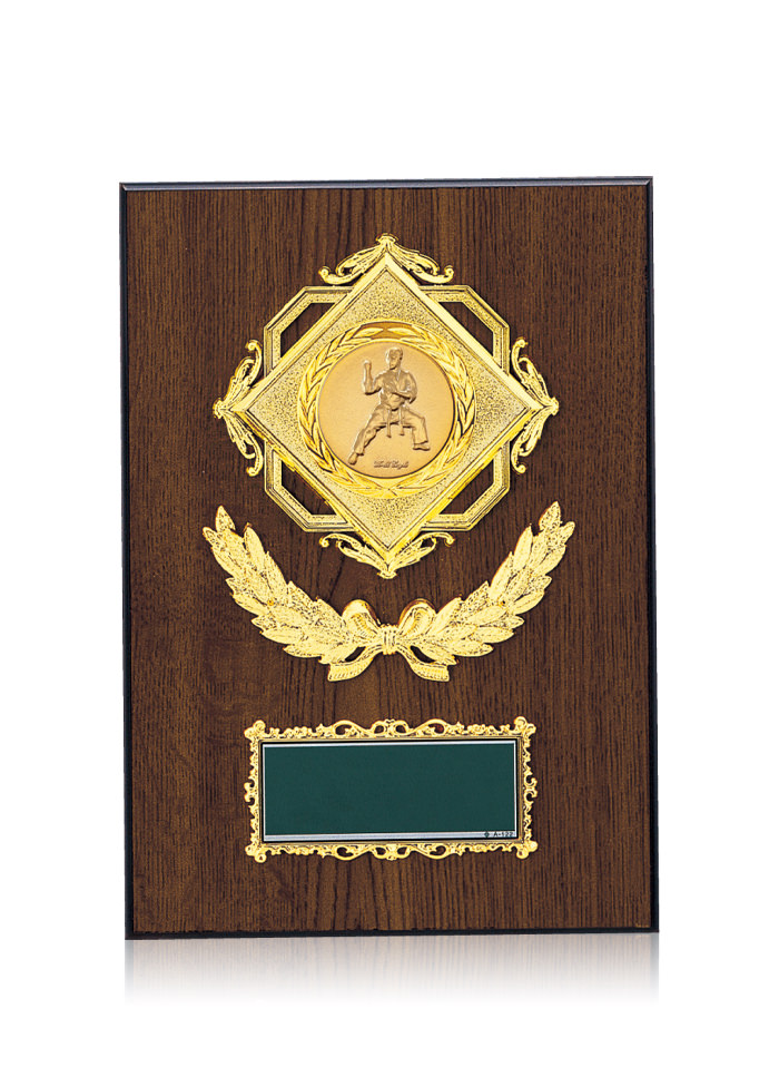 レリーフ図柄の選択が可能な木製表彰楯　JW-S-6052