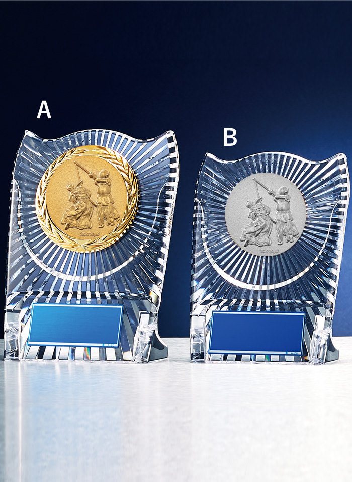 剣道用アクリル製表彰楯　JW-S-6057-kendo