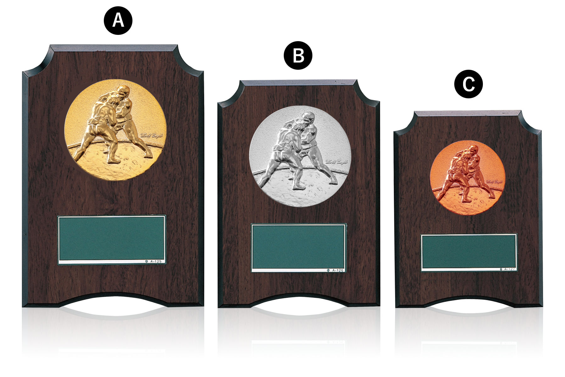 相撲デザインが選べる低価格表彰楯　JW-S-6059-combat-other