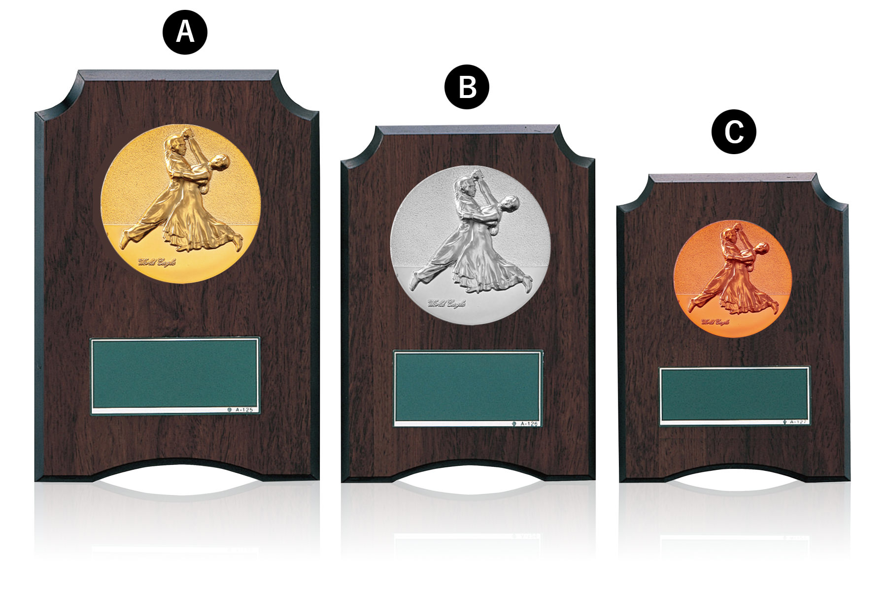 ダンスコンクール専用の低価格表彰楯　JW-S-6059-dance