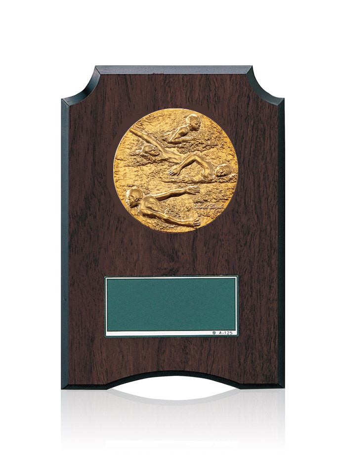 水泳専用の低価格表彰楯　JW-S-6059-swimming