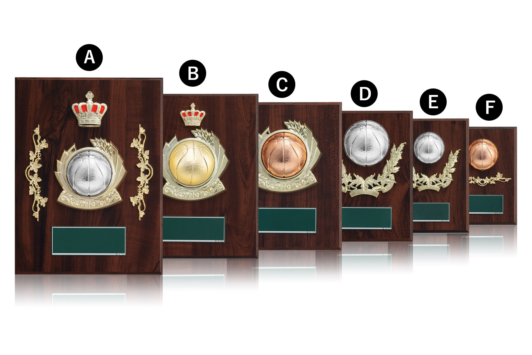 バスケットボール表彰楯　JW-S-6060-basketball