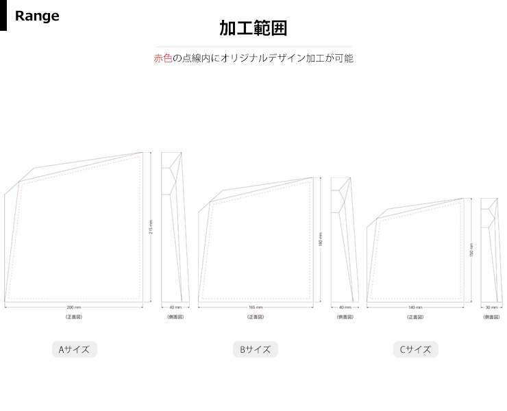 商品加工範囲説明 JW-SHD-7039