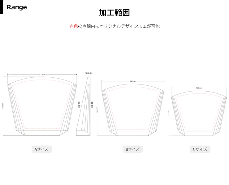 商品加工範囲説明 JW-SHD-7338