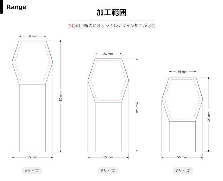 商品加工範囲説明 JW-SHD-7606