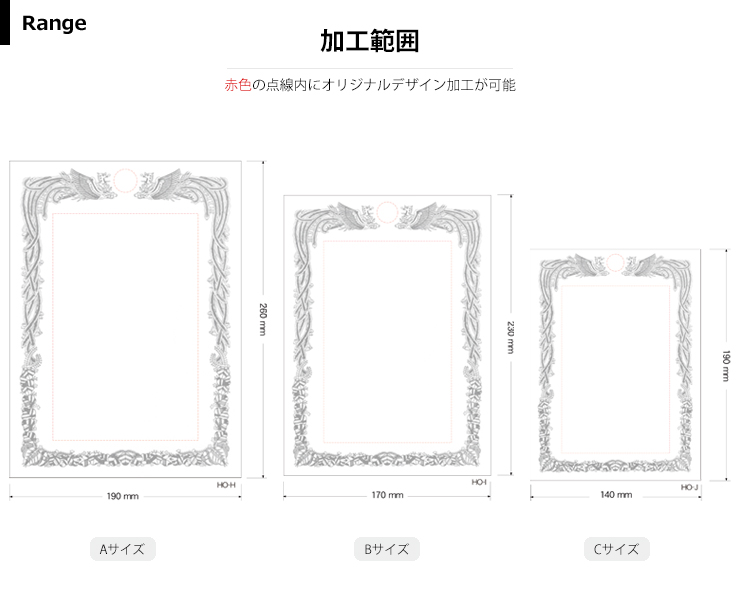 商品加工範囲説明 JW-SHH-7870