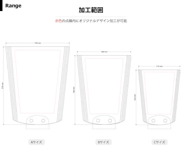 商品加工範囲説明 JW-SHL-7660