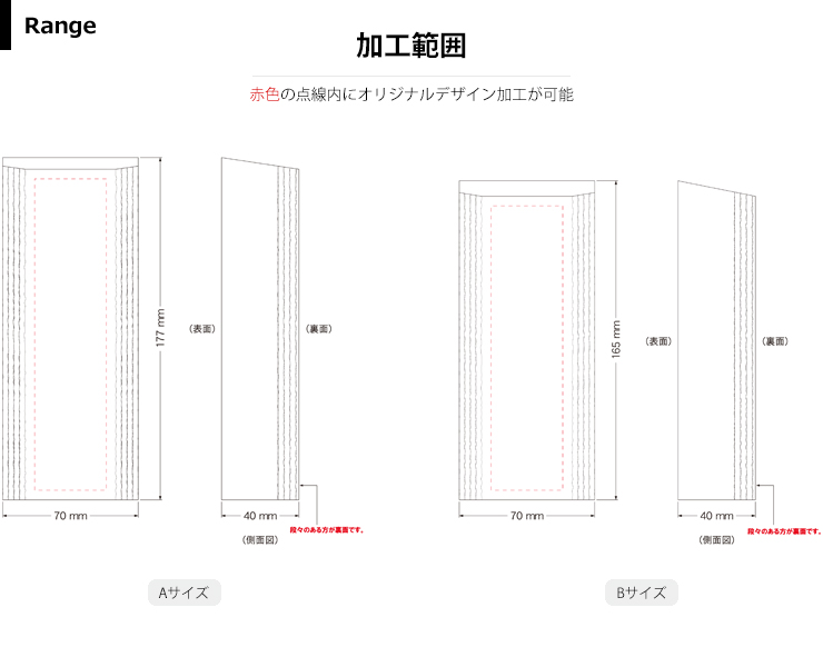 商品加工範囲説明 JW-SHL-7670