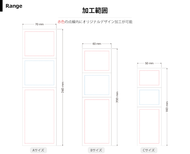 トロフィー加工範囲説明 JW-SHY-7006