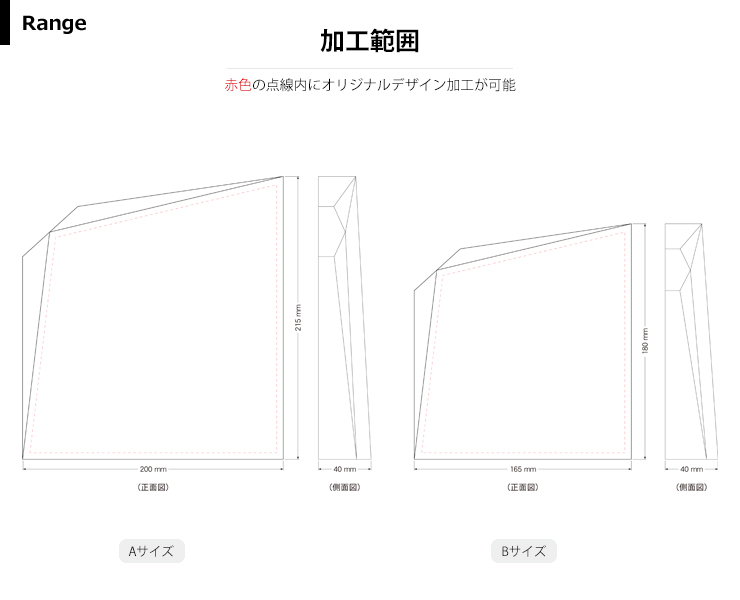 商品加工範囲説明 JW-SHY-7058