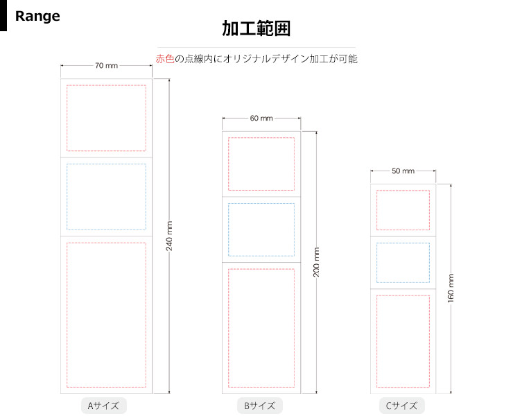 トロフィー商品加工範囲説明 JW-SHY-7063