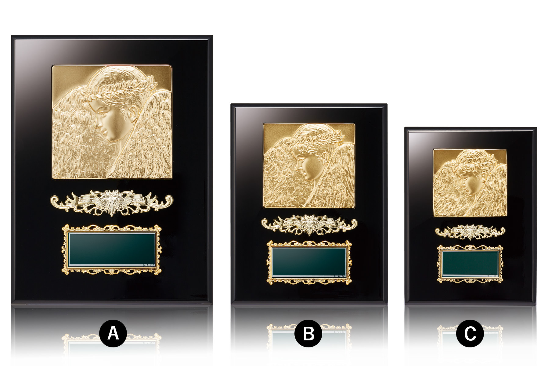 ピアノフィニッシュ仕上げ木製表彰楯 JW-SO-5041