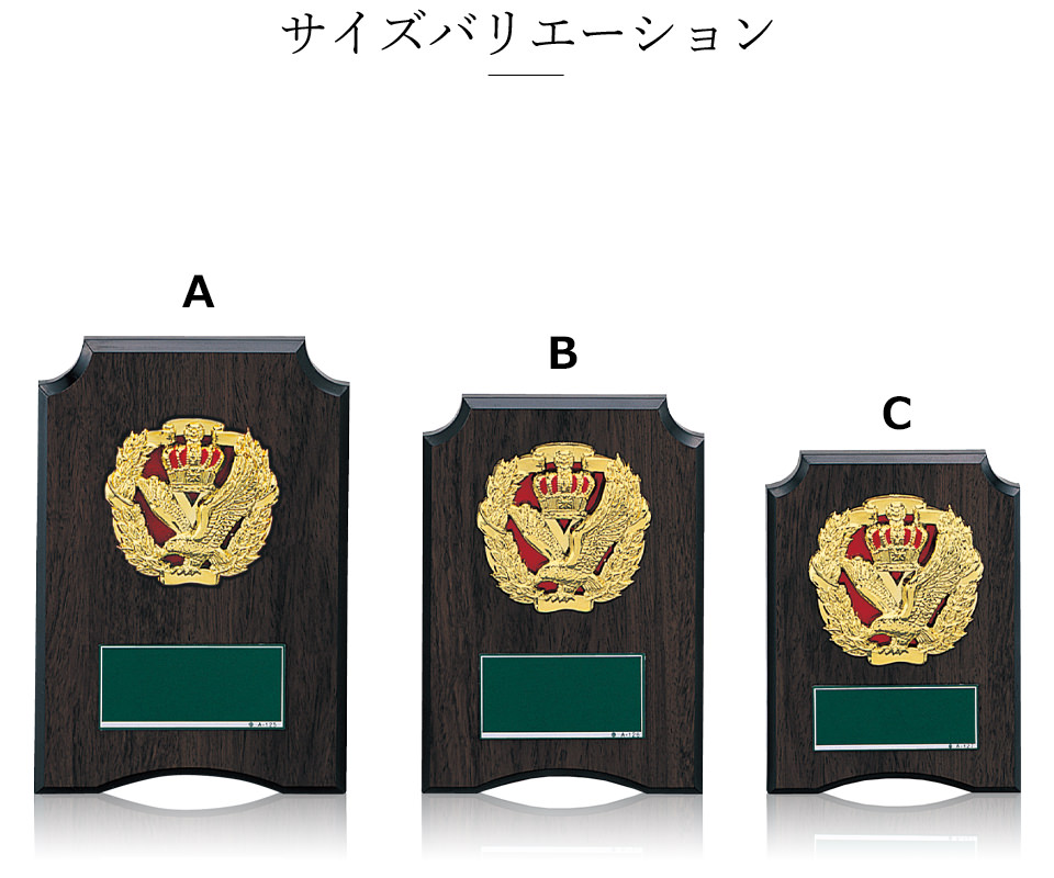 軽量な樹脂製表彰楯のサイズ展開のご紹介 JW-SO-5202