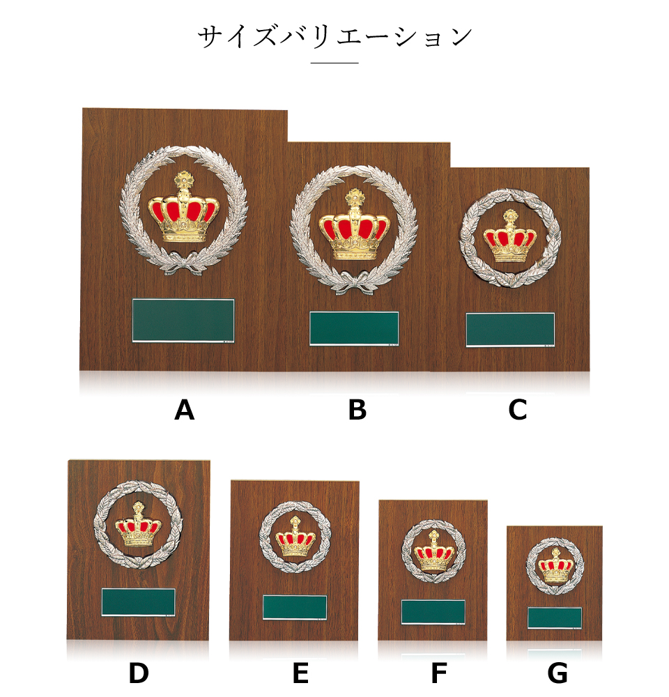 格安価格ながら特大サイズの表彰楯が選べる木製楯のサイズ展開のご紹介 JW-SO-5348