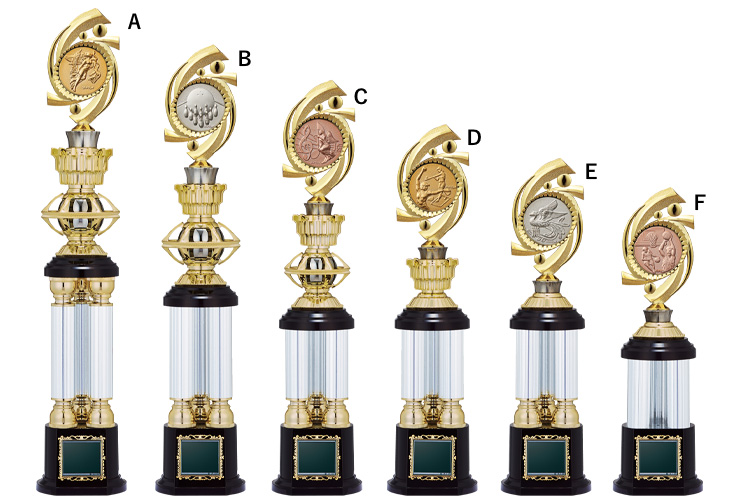 おしゃれな3本柱のチャンピオントロフィー JW-T-3231