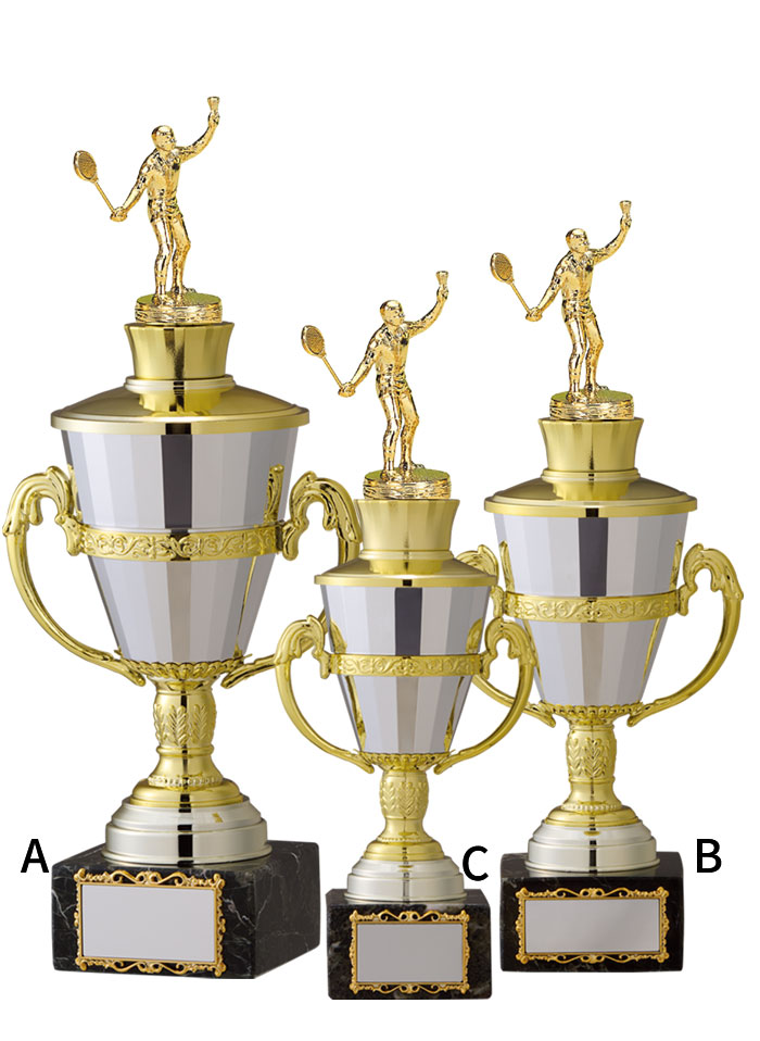 持ち回りカップとしてご利用可能な大理石トロフィー JW-TO-3145-badminton