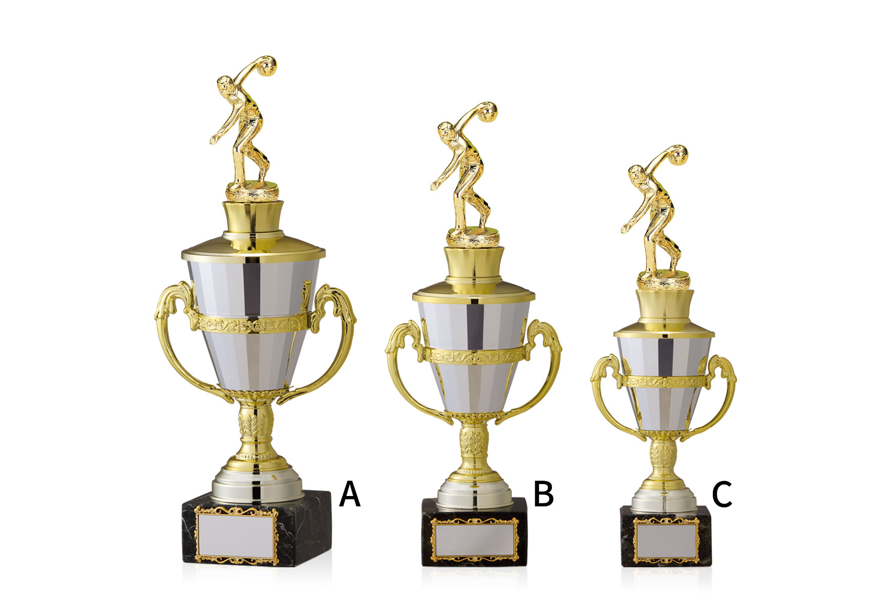 持ち回りカップとしてご利用可能な大理石トロフィー JW-TO-3145-bowling