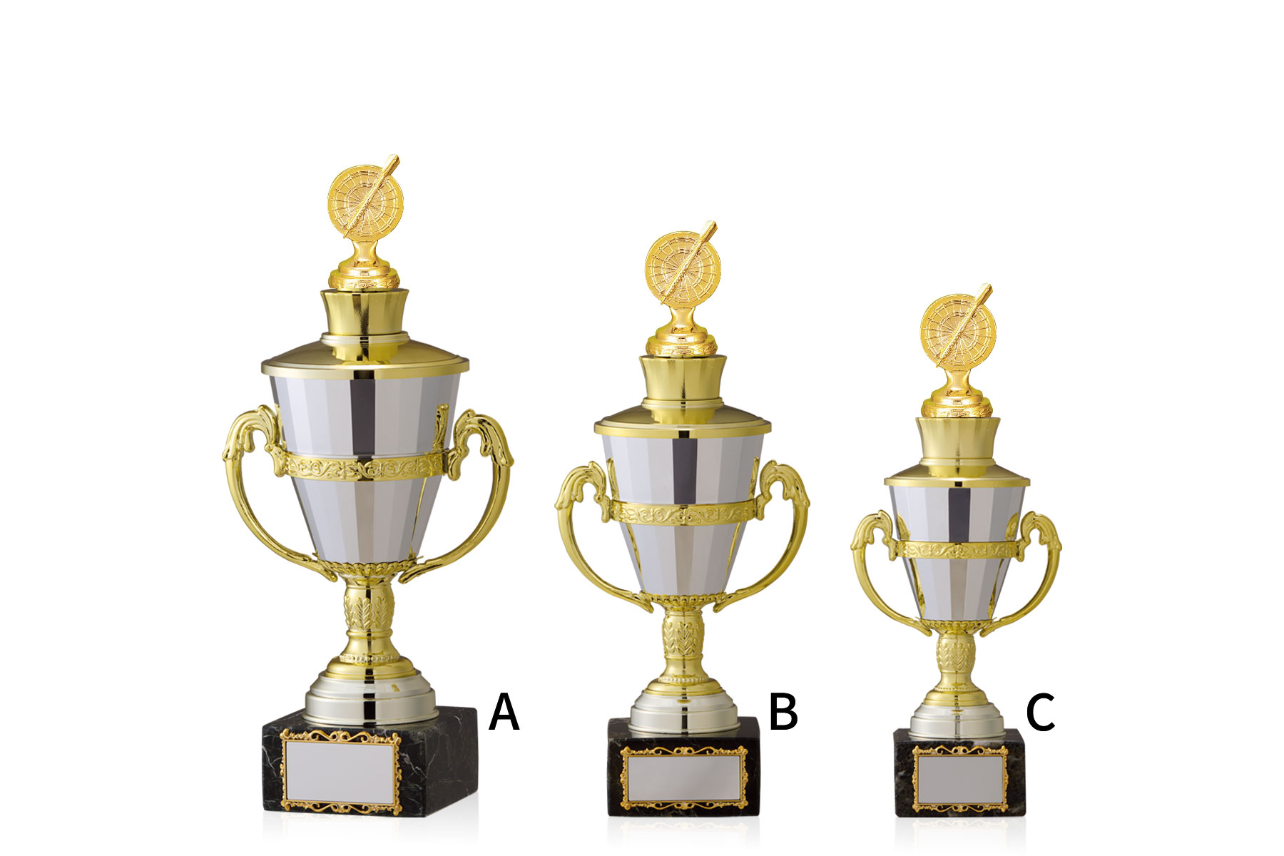 持ち回りカップとしてご利用可能な大理石トロフィー JW-TO-3145-darts