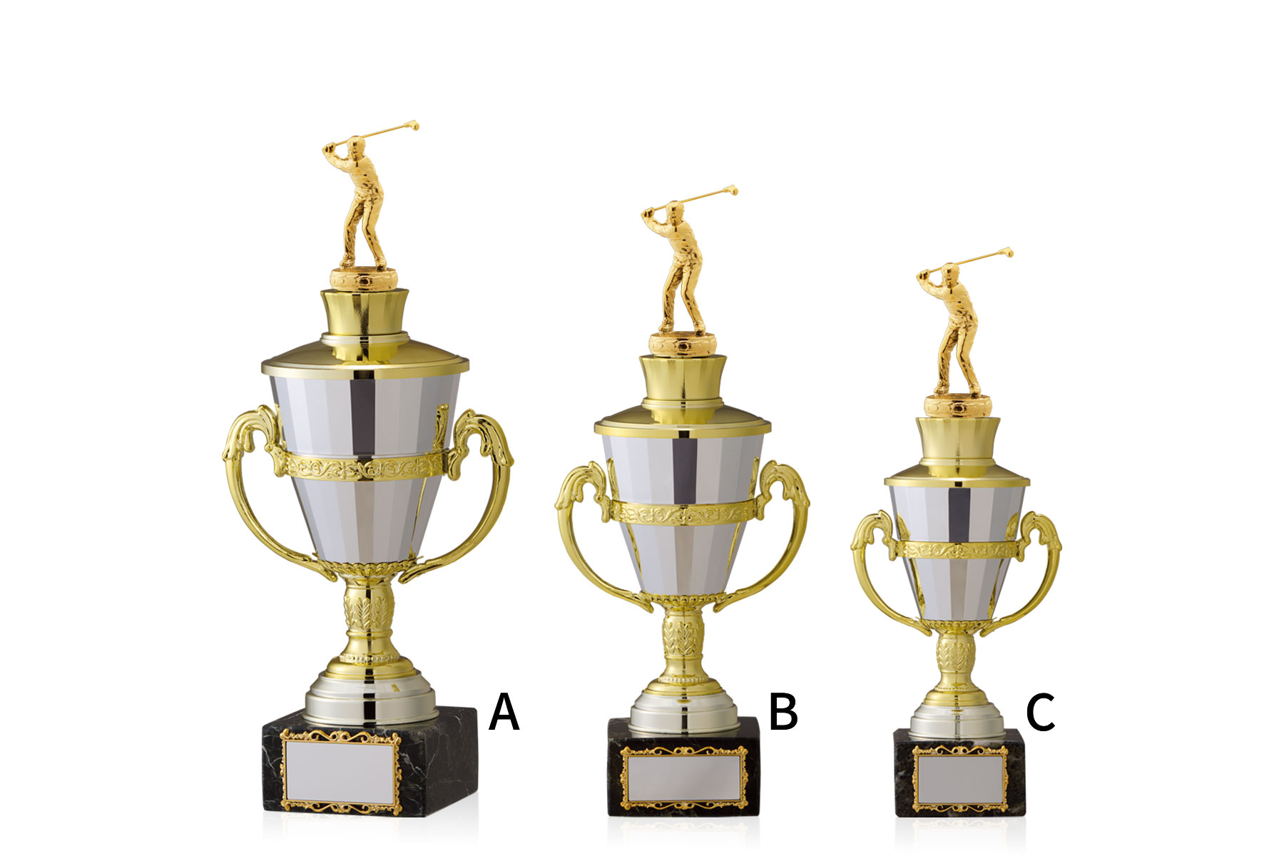 持ち回りカップとしてご利用可能な大理石トロフィー JW-TO-3145-golf