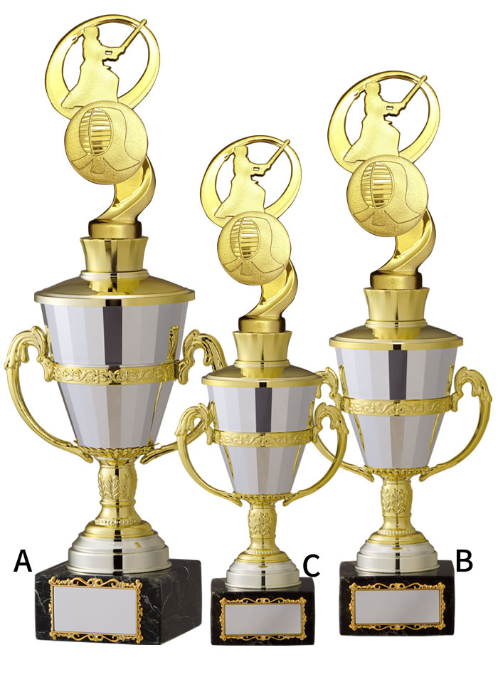 持ち回りカップとしてご利用可能な大理石トロフィー JW-TO-3145-kendo