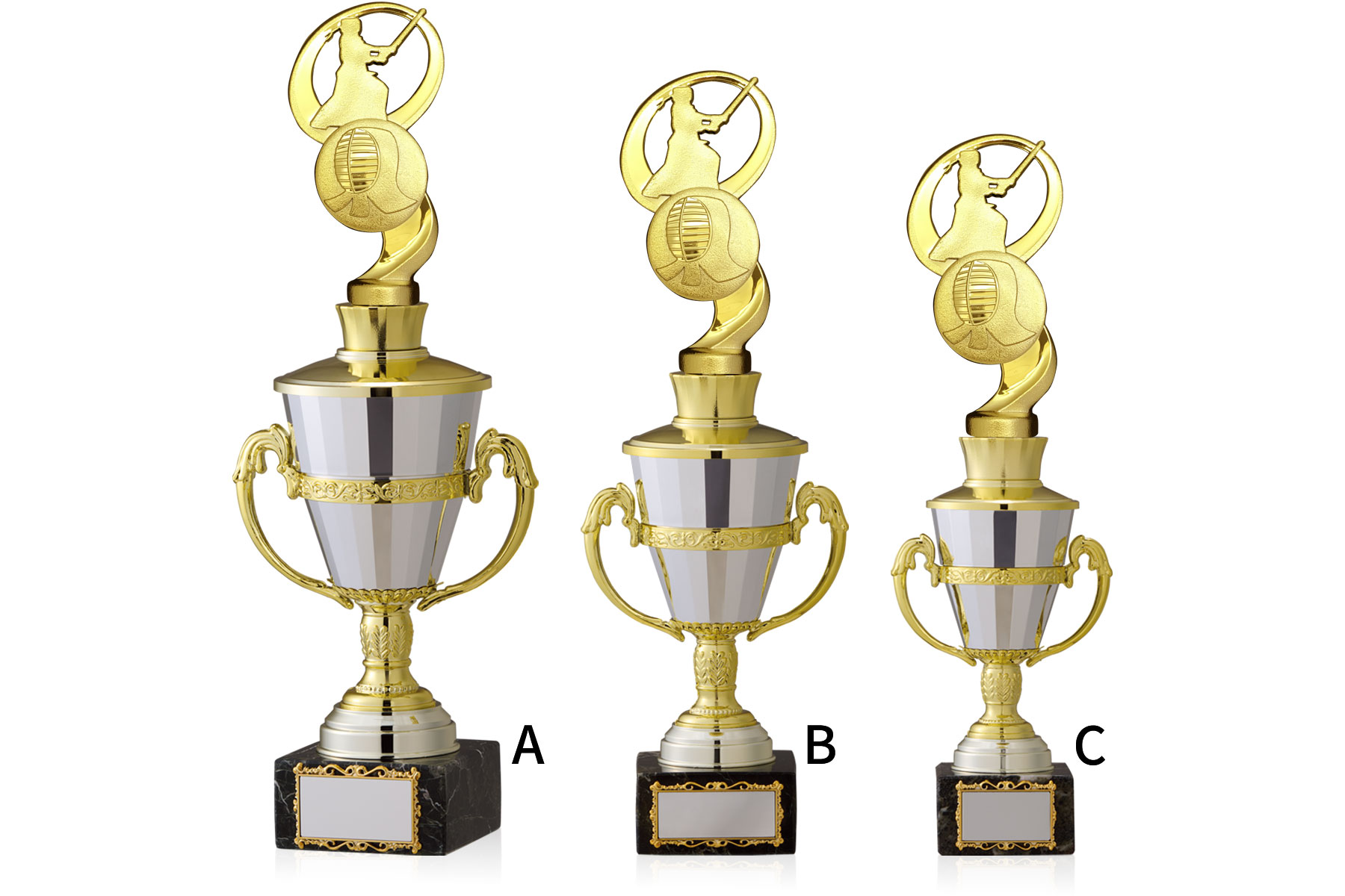 持ち回りカップとしてご利用可能な大理石トロフィー JW-TO-3145-kendo