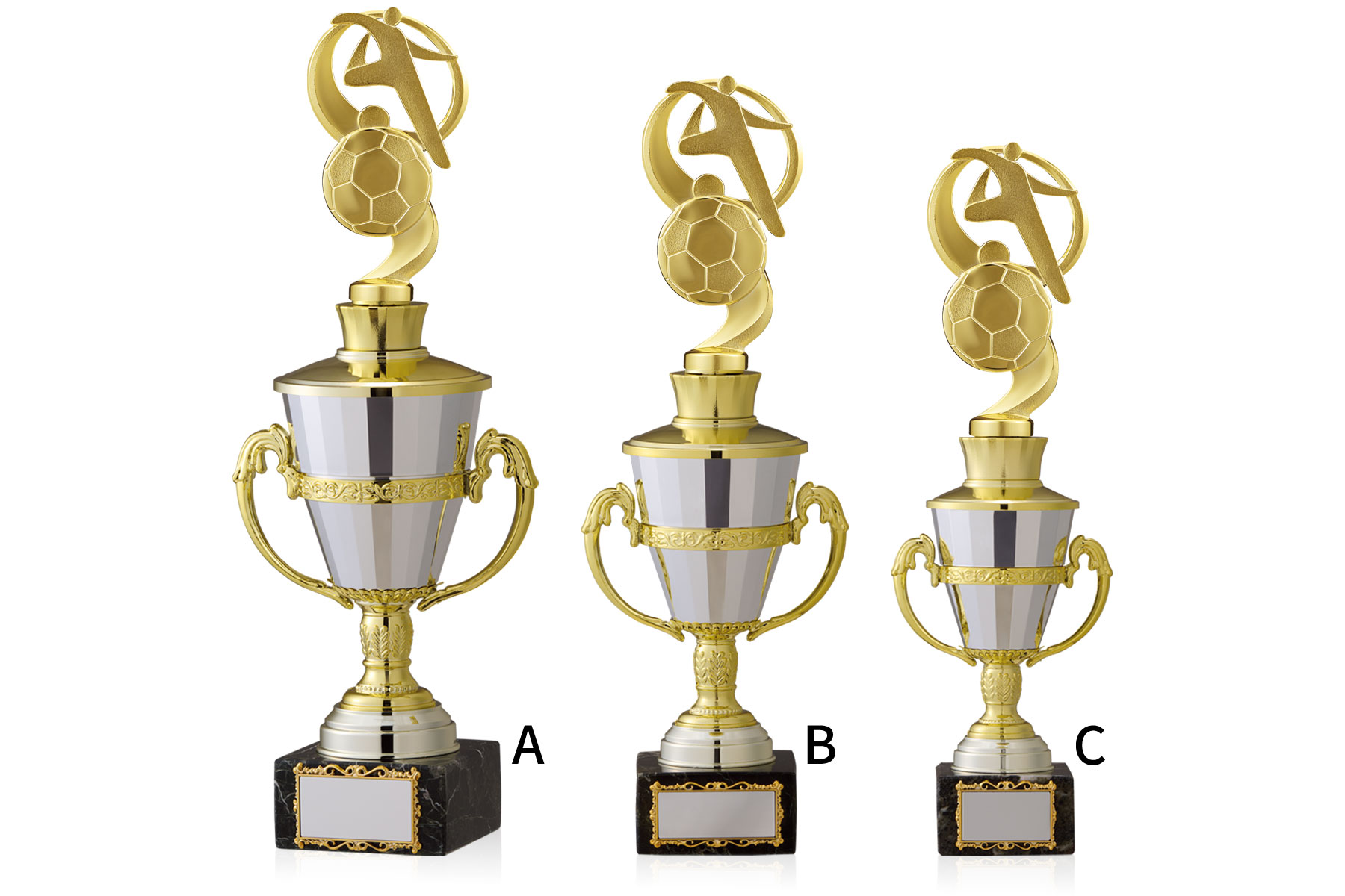 持ち回りカップとしてご利用可能な大理石トロフィー JW-TO-3145-soccer