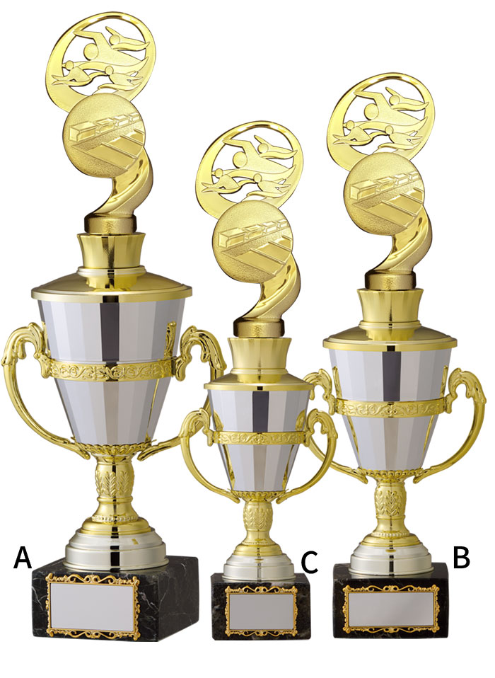 持ち回りカップとしてご利用可能な大理石トロフィー JW-TO-3145-swimming