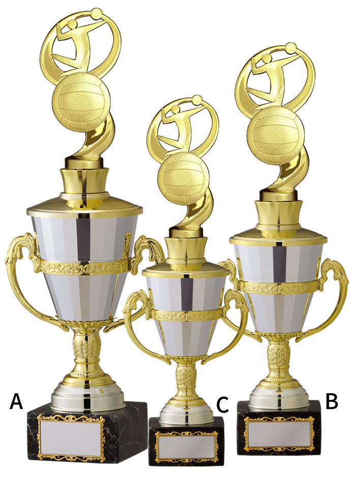 持ち回りカップとしてご利用可能な大理石トロフィー JW-TO-3145-volleyball