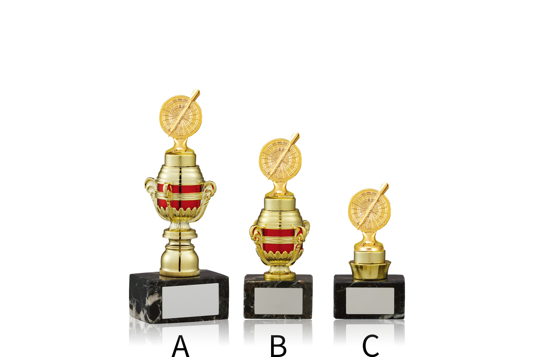 コンパクトだから使いやすいダーツスタンダードトロフィー　JW-TO-3146-darts